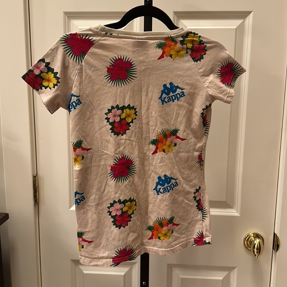 Kappa Bengkulu tee shirt in white cream - Picture 9 of 15